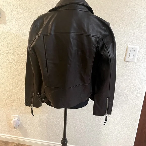Heartloom Women’s Black 100% Lambskin Leather Jacket Size M - Picture 7 of 12